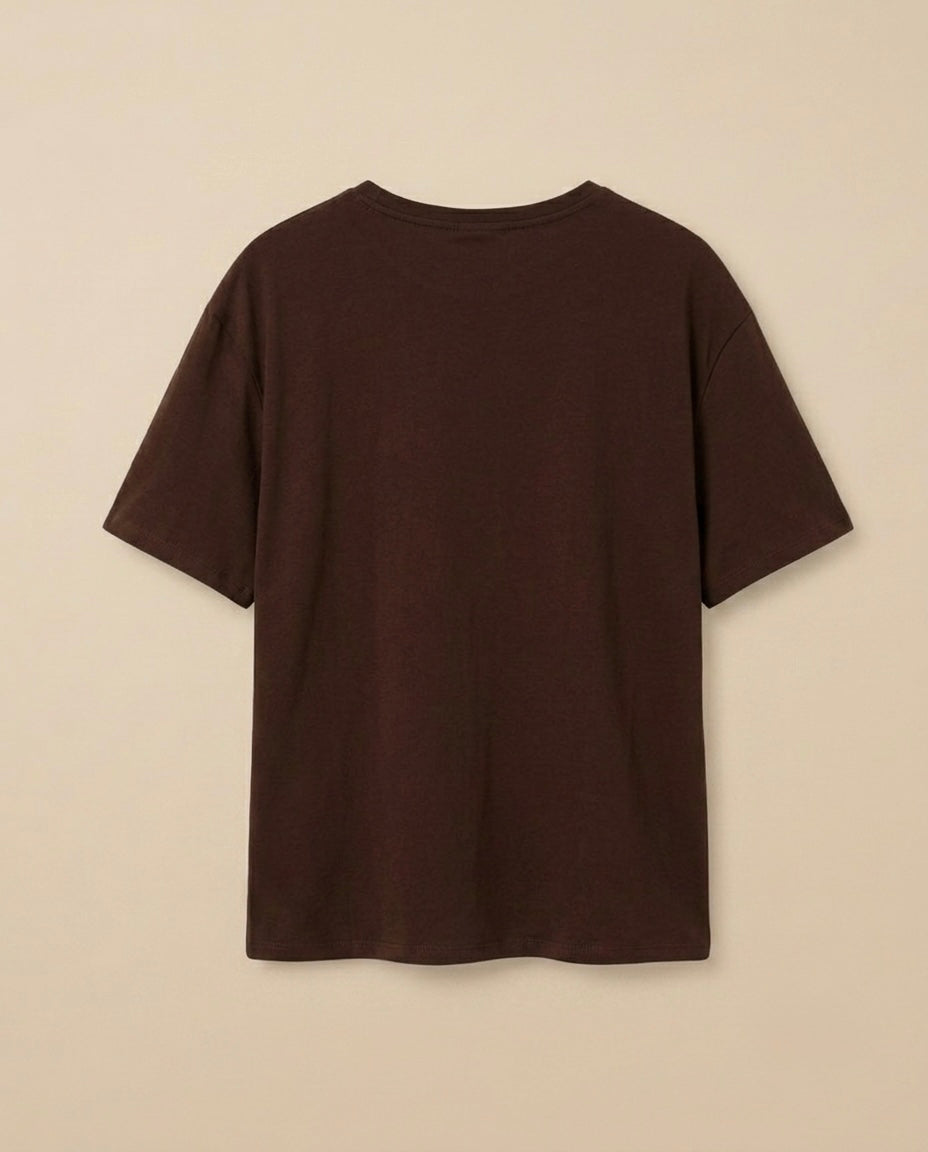 T-shirt Color-Block Macramè