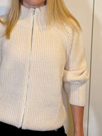 Cardigan a Costine con Zip