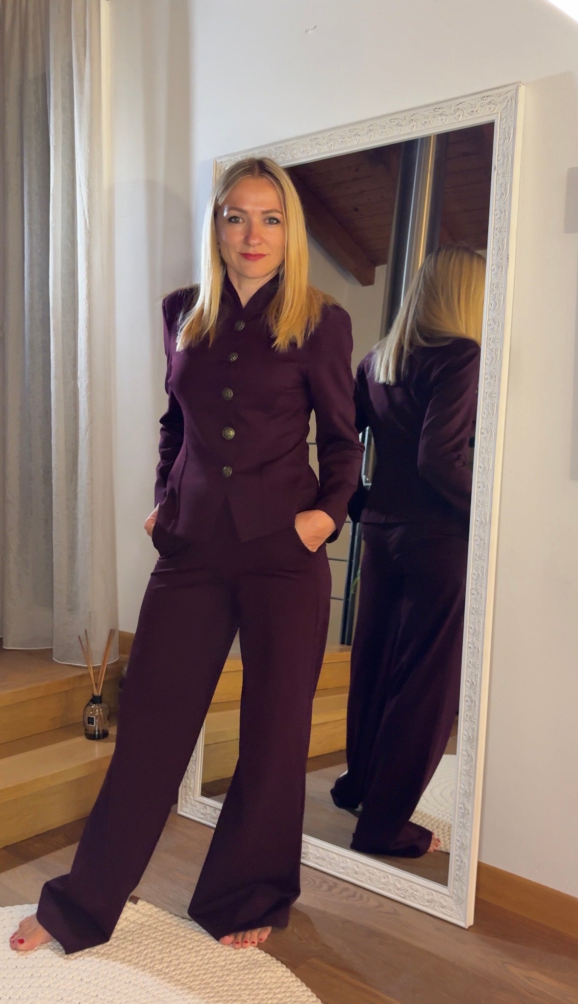 Giacca Blazer Bordeaux