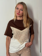 T-shirt Color-Block in Cotone